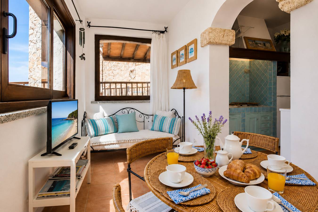 Ganze Wohnung, Ferienwohnung für 3 Personen mit Terrasse in Baja Sardinia, Arzachena