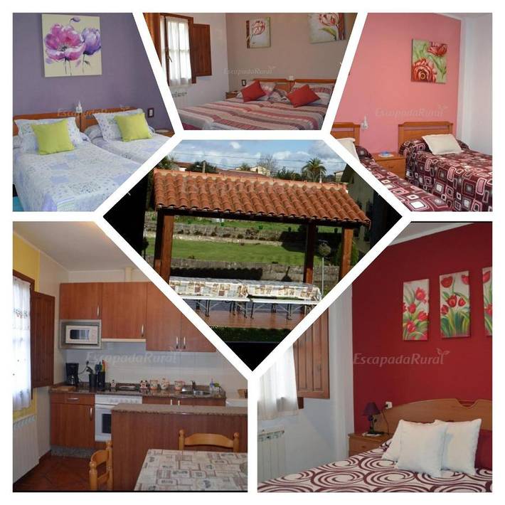 Apartamento para 8 personas, con Terraza además de Jardín y Vistas en Villahormes