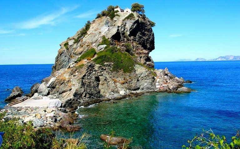 B&b per 3 persone, con Balcone e Terrazza nonché Panorama in Skopelos
