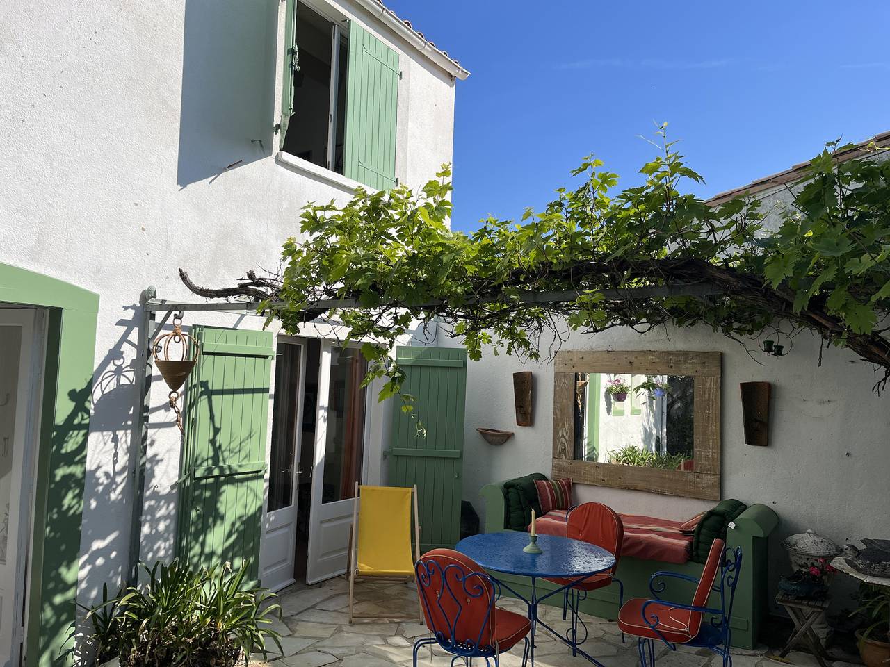 800 m vom Strand entfernt, Haus für 7 mit Garten in Les Portes-en-Ré, Ile de Re