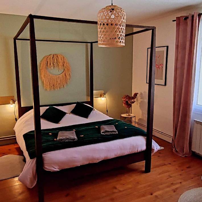 Chambre d’hôte pour 2 personnes, avec jardin et vue