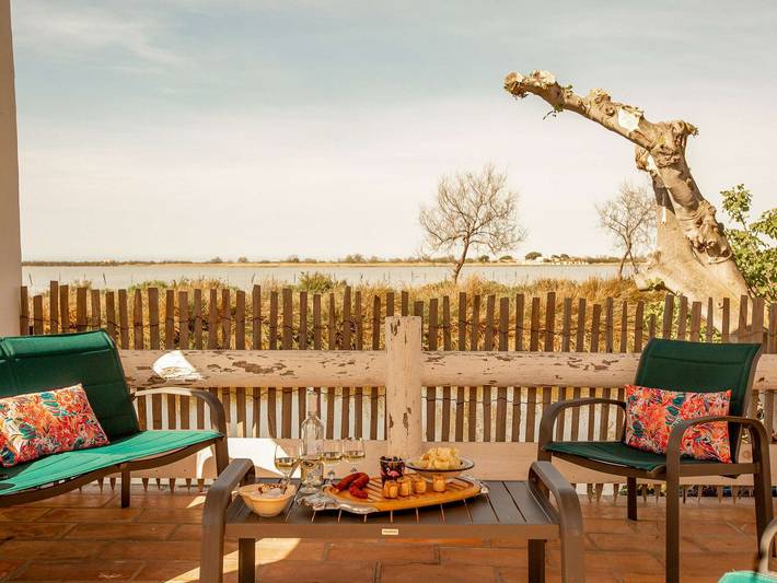 Maison de vacances pour 6 personnes, avec piscine et jardin, animaux acceptés à Saintes-Maries-de-la-Mer