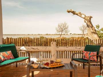 Location de vacances pour 6 personnes, avec jardin et piscine, animaux acceptés dans Parc ornithologique du Pont de Gau