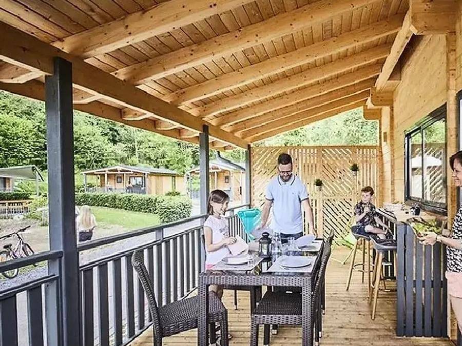 Camping maeva Escapades Des Gaves - Chalet 8 personen - Chalet Isba Duplex 4 Zimmer 8 Personen in Laruns, Béarn
