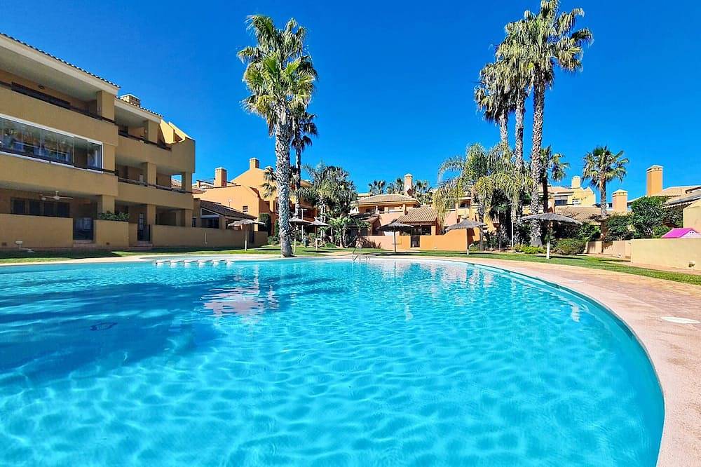Bungalow mit Terrasse und privater Terrasse, gratis Wifi, Gemeinschaftspool in Cartagena, Costa Cálida
