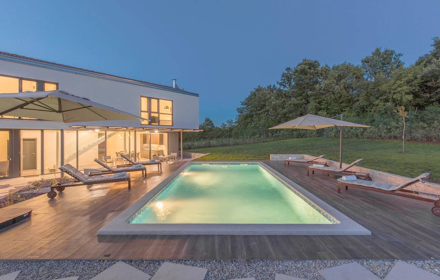 Luxury villa Fratello in Istria, private pool in Barban, Southcoast Istria