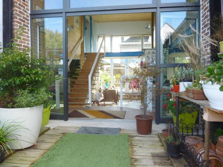 Chambre d’hôte pour 3 personnes, avec Terrasse ainsi que Jardin et Vue à Estrées