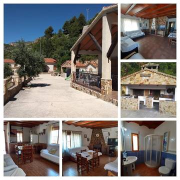 Casa rural para 6 personas, con jardín además de piscina y vistas, Se admiten mascotas en Sierras del Segura