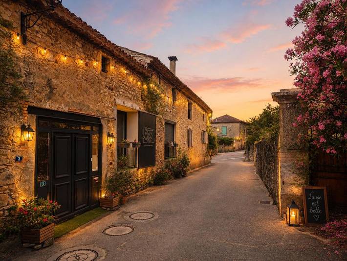Gîte pour 2 personnes, avec Terrasse ainsi que Jacuzzi et Vue à Saint-Michel-d'Euzet - 3