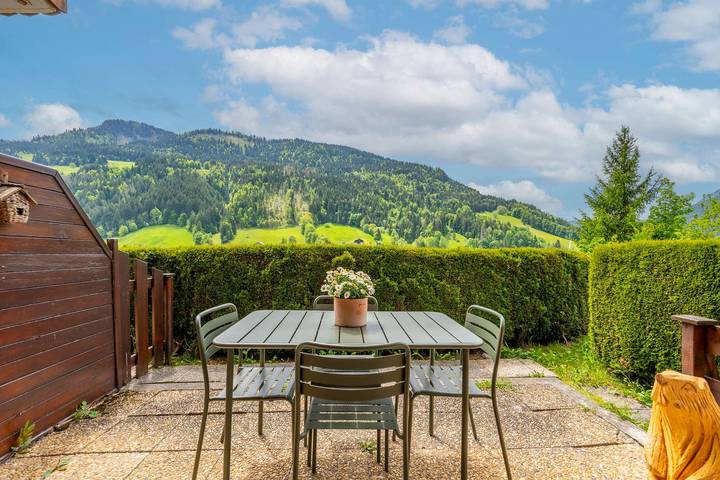 Location de vacances pour 4 personnes, avec balcon à Le Grand-Bornand