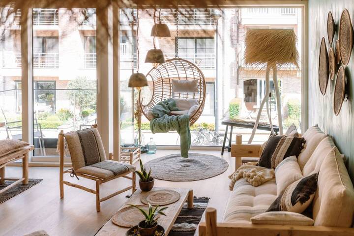 Gîte pour 5 personnes, avec balcon dans Knokke