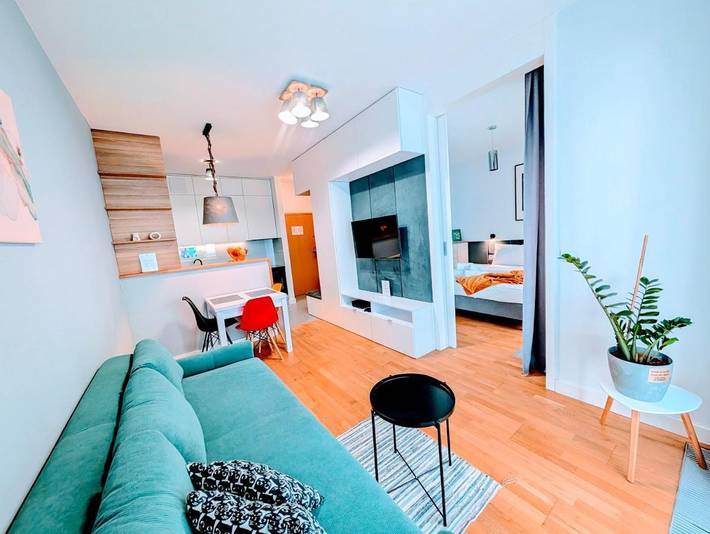 Ośrodek wypoczynkowy dla 3 osób, z balkon i widok w Warszawa