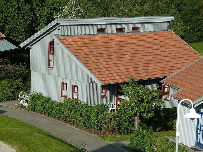 Vakantiepark voor 4 personen, with terras and tuin as well as sauna, met huisdier in Beieren