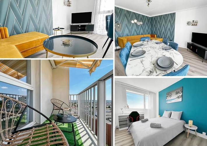 Gîte pour 6 personnes, avec vue et balcon, animaux acceptés à Saint-Étienne-du-Rouvray - 2