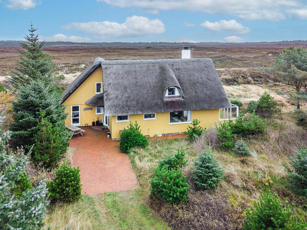 Gemütliches und sehr geräumiges Reetdachhaus mit Whirlpool und Sauna im Gøgevej 46, Henne Strand. in Henne, Varde