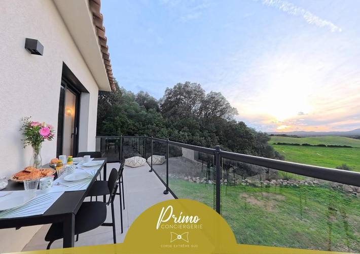 Appartement de vacances pour 4 personnes, avec vue et jardin