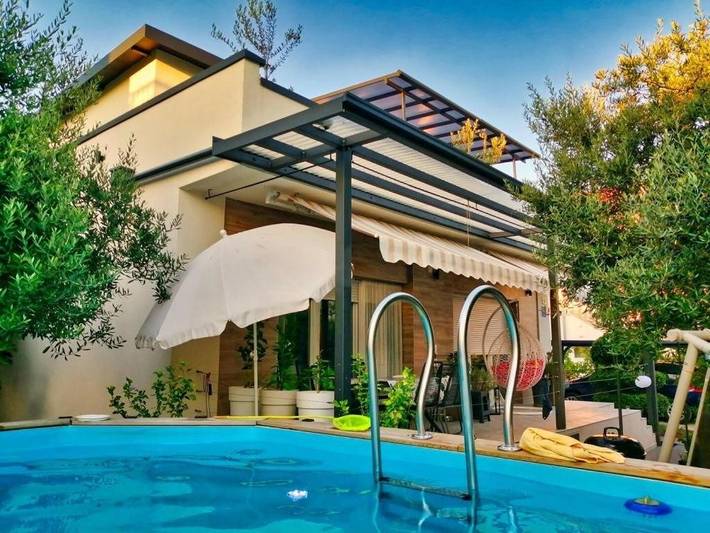 Ferienwohnung für 4 Personen, mit Pool und Balkon/Terrasse, mit Haustier in Vodice