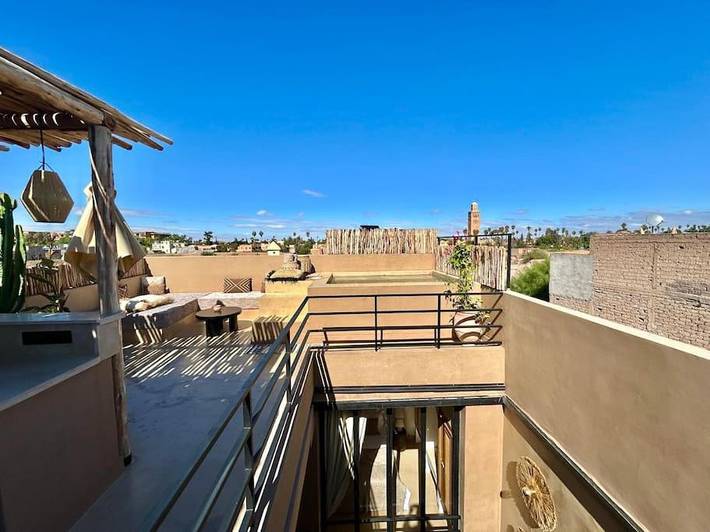 Appartement de vacances pour 6 personnes, avec piscine ainsi que vue et jardin