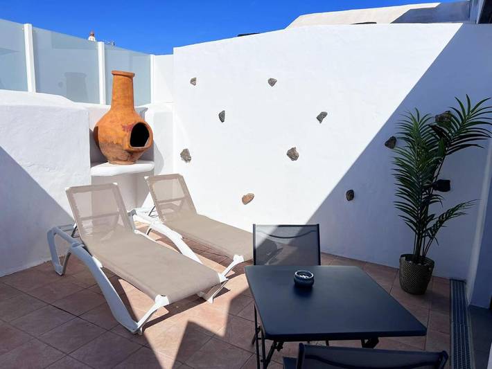 Apartamento para 2 personas, con jardín y terraza en Nazaret