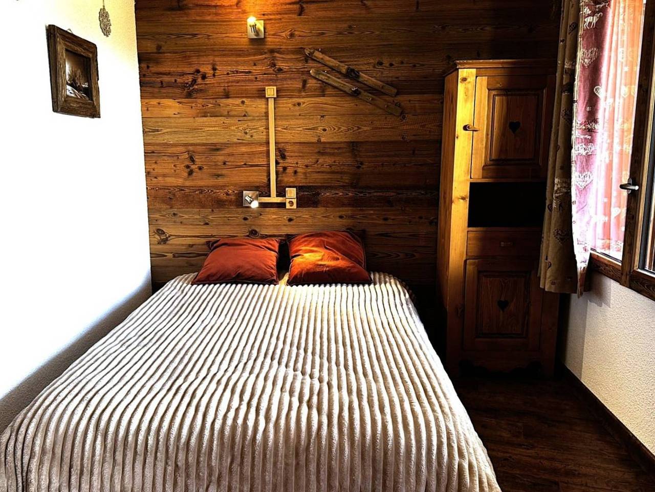 Hel ferielejlighed, Clairière 33 - Quiet and cosy studio with a movable partition in Valmorel, Les Avanchers-Valmorel