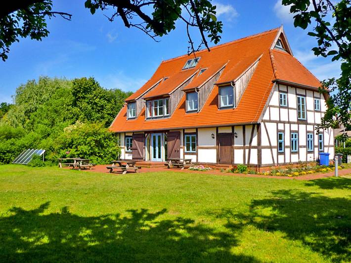 Ferienhaus für 15 Personen, mit Terrasse und Garten sowie Ausblick in Steinhagen