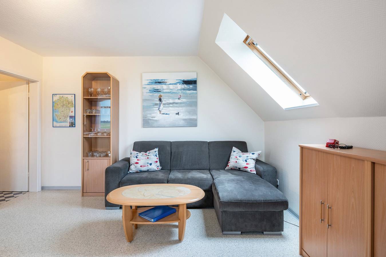 Ganze Wohnung, Ferienwohnung Blau mit gemeinsamer Terrasse, Gemeinschaftsgarten und Wi-Fi in Süderdeich, Kreis Dithmarschen
