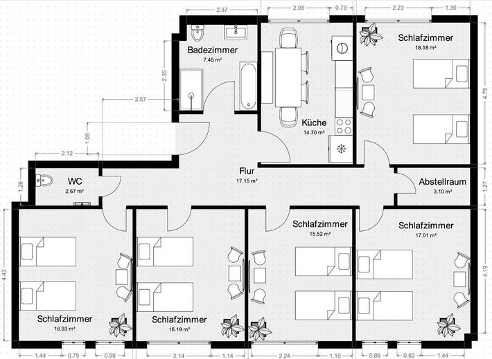 Ferienwohnung für 10 Personen in Halle - 3