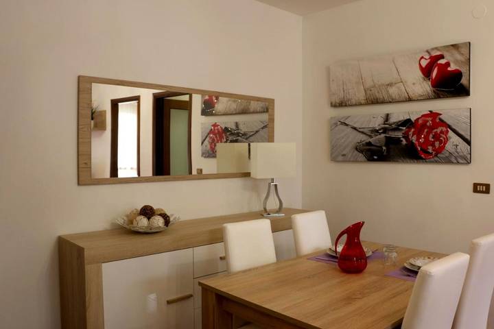 Ferienwohnung für 6 Personen, mit Garten und Ausblick