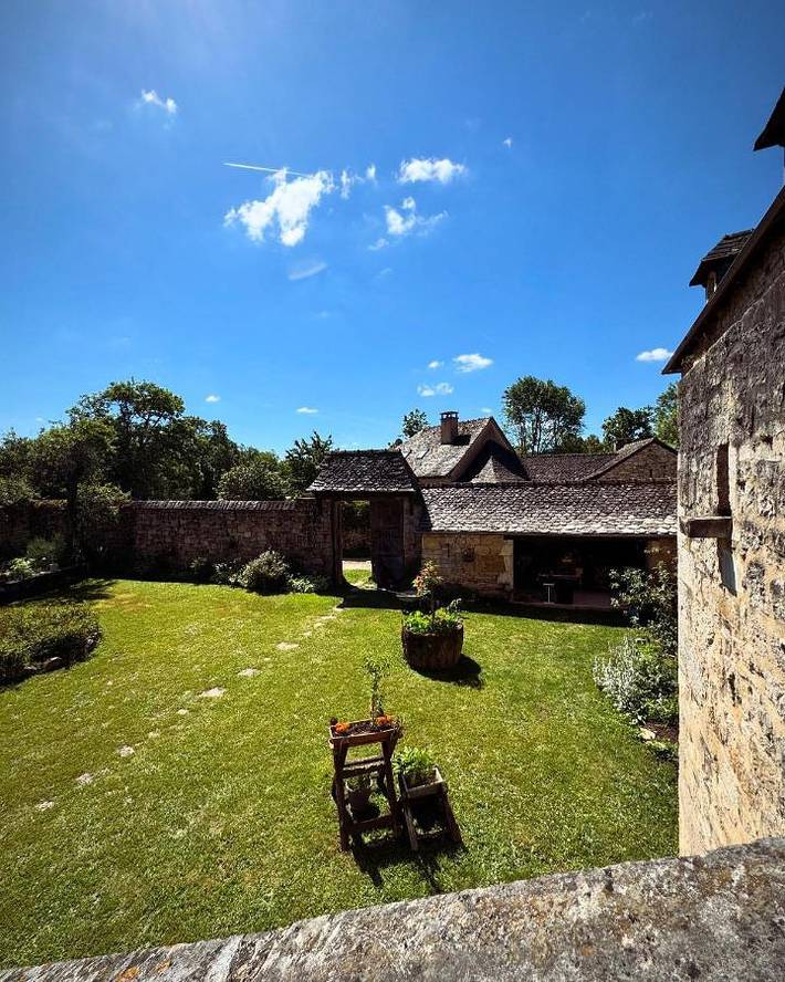 Chambre d’hôte pour 4 personnes, avec Balcon et Terrasse ainsi que Jardin et Vue