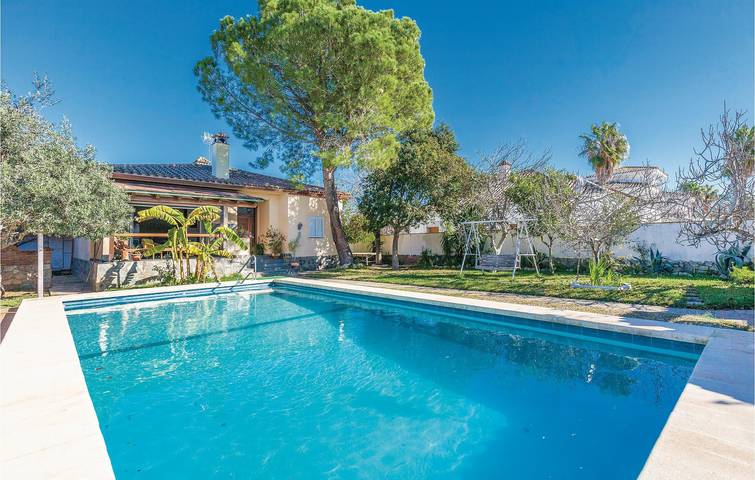 Apartamento para 8 personas, con Terraza además de Jardín y Piscina en Bornos
