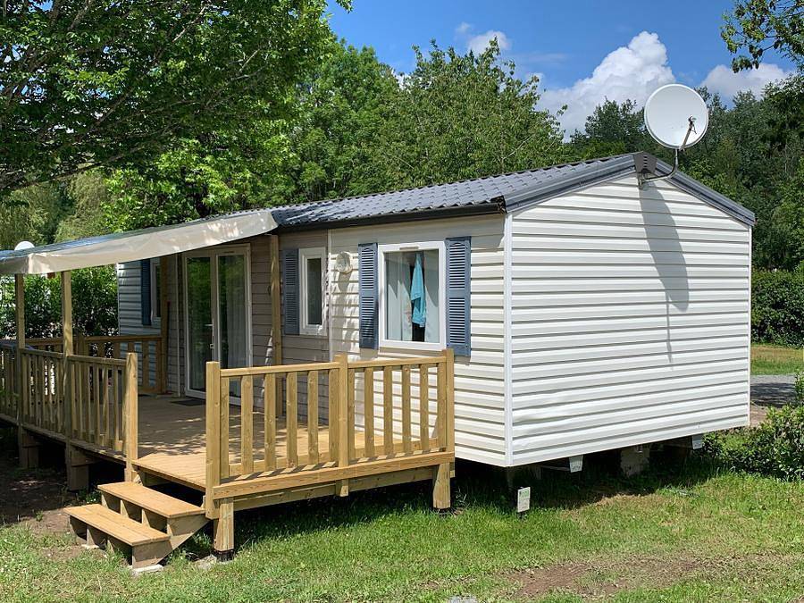Camping Le Repaire - Mobilheim 6 personen - Mbh 023 - 3 Schlafzimmer in Thiviers, Périgord Vert