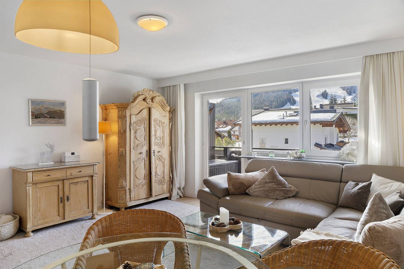 Apartamento entero, Apartamento 'Haus Excelsior Top 32' con vistas a la montaña, balcón y Wi-Fi in Seefeld in Tirol, Distrito de Innsbruck-Land