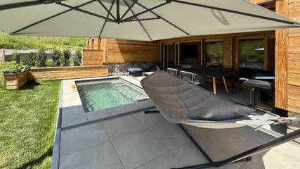 Ferienhaus für 5 Personen, mit Ausblick und Sauna sowie Garten in Füssen