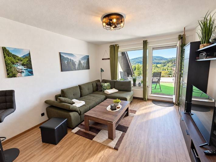 Vakantiewoning voor 2 personen, with Balkon and Balkon/Terras as well as Uitzicht op het meer and Uitzicht in Niedersfeld