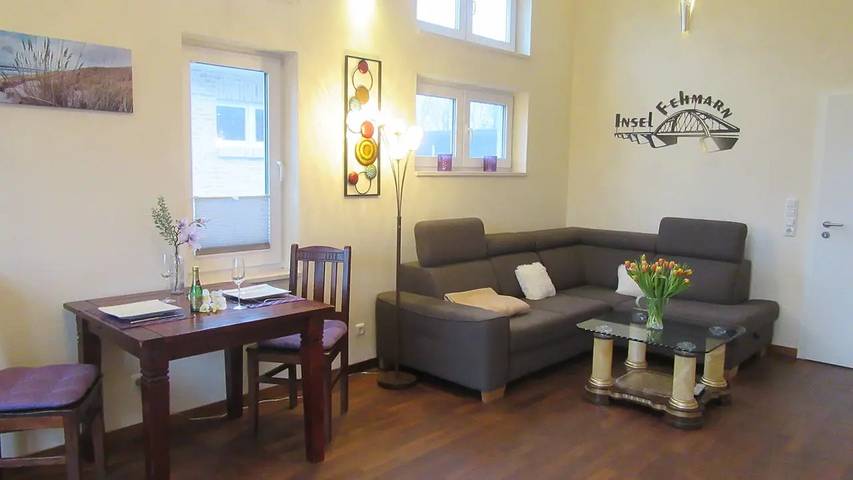 Ferienwohnung für 3 Personen, mit Balkon und Sauna in Meeschendorf