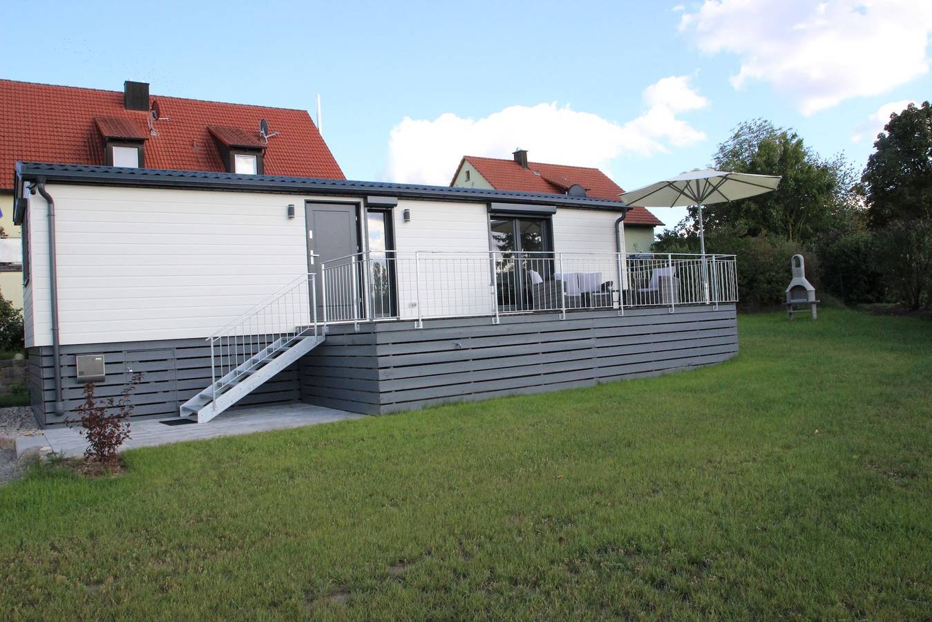 Mobilheim am Geisberg - Mobilheim (48qm) mit Terasse in Wiesenbronn, Fränkisches Weinland