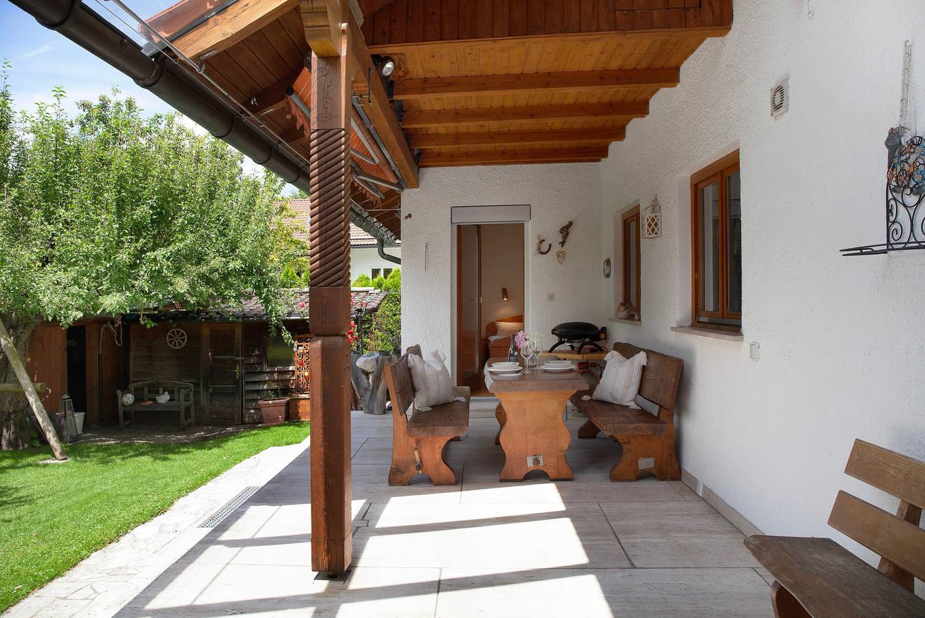 Appartement entier, Appartement de vacances 'Auszeit Brunner' avec terrasse privée, jardin commun et Wi-Fi in Bad Tölz, Tölzer Land