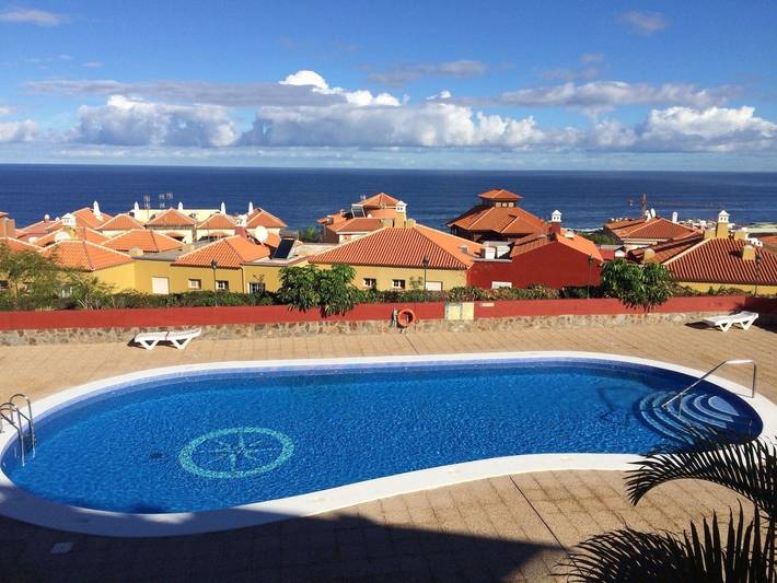 Ferienwohnung für 4 Personen, mit Terrasse und Pool sowie Garten in Puerto de la Cruz