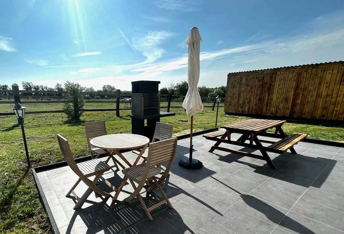Maison de vacances pour 4 personnes, avec Terrasse et Jacuzzi ainsi que Jardin et Vue