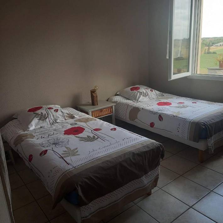 Location de vacances pour 6 personnes, avec Terrasse ainsi que Piscine et Vue à Masquières - 4
