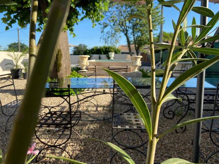 Location de vacances pour 14 personnes, avec vue ainsi que piscine et jardin à Mérignas - 3