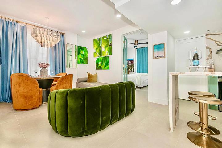 Apartahotel para 6 personas, con jardín además de jacuzzi y piscina en Miami Beach