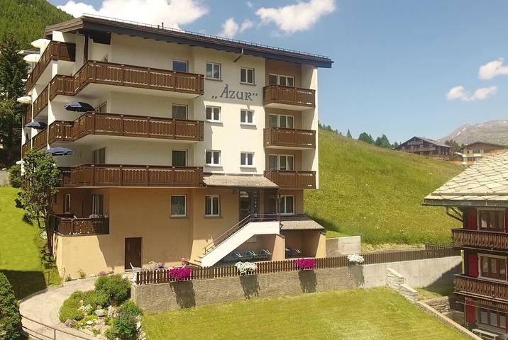 Ferienwohnung für 4 Personen, mit Balkon und Terrasse sowie Sauna und Ausblick in Saas-Fee