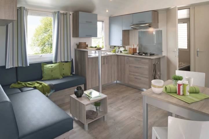 Mobil home pour 6 personnes, avec bassin pour enfant à La Romieu - 4