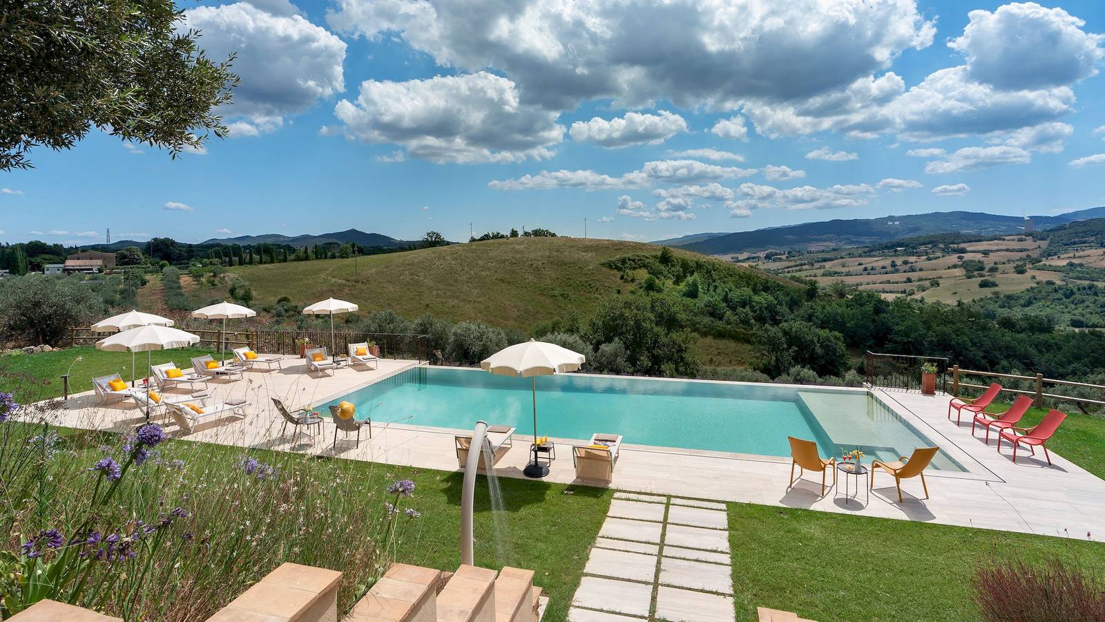Villa für 12 Personen mit Garten in Pomarance, Riserva Naturale di Monterufoli