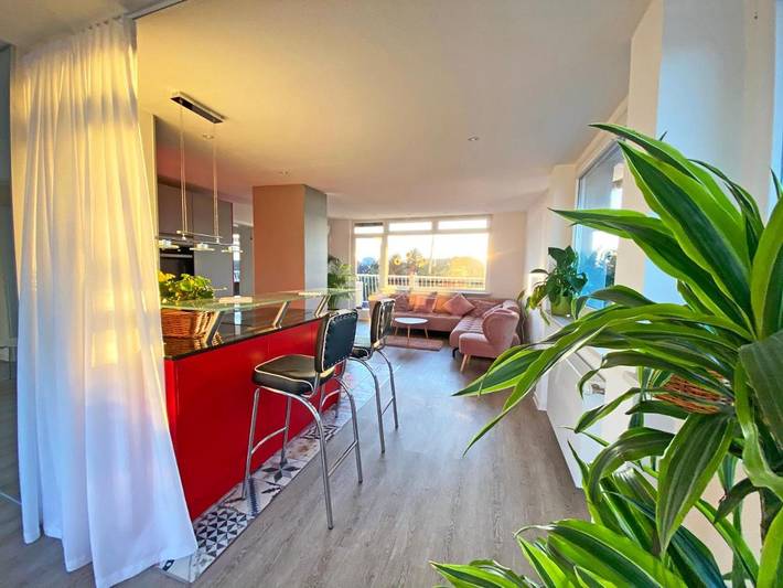 Gîte pour 4 personnes, avec balcon et vue, animaux acceptés à Spire