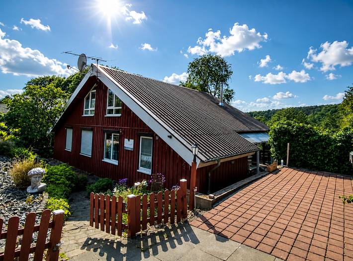 Ferienhaus für 5 Personen, mit Balkon und Terrasse sowie Garten und Sauna in Extertal