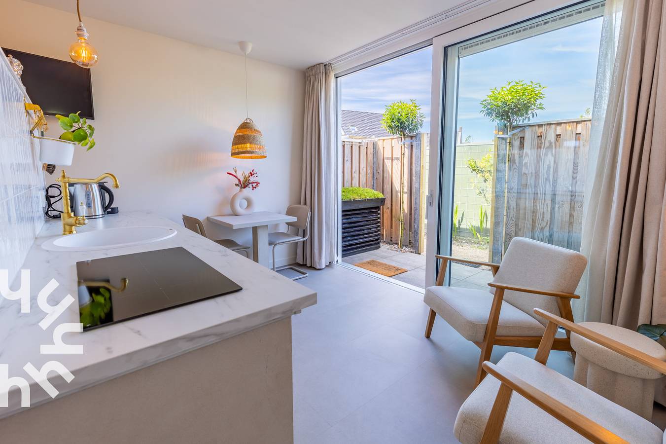 Gehele studio, Sfeervol, luxe tinyhouse in centrum Domburg in Domburg, Walcheren