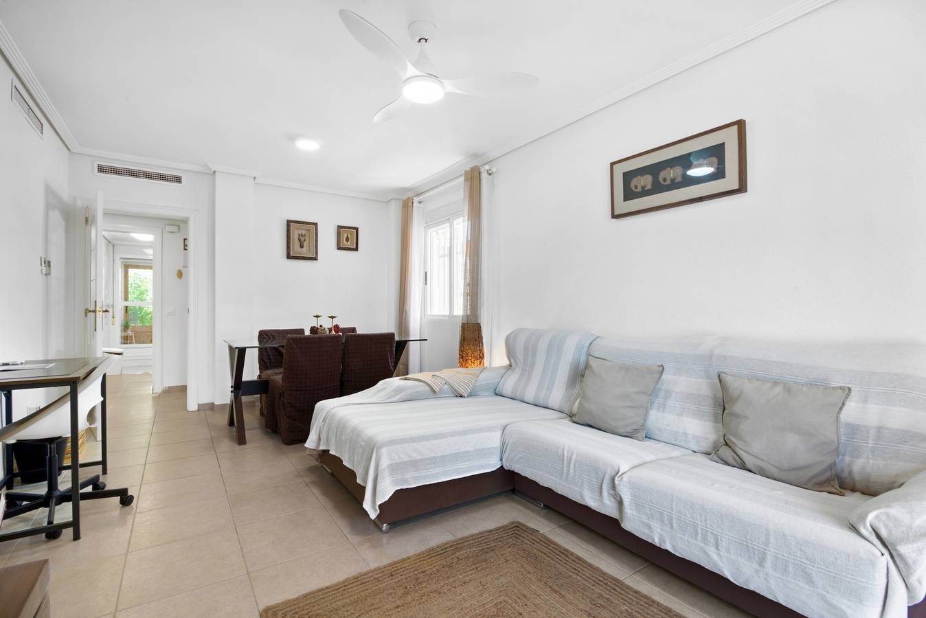 Ganze Wohnung, Ferienhaus 'Ca Blanca Paraíso Ll' mit Bergblick, Wlan und Klimaanlage in El Palmar, Costa Blanca