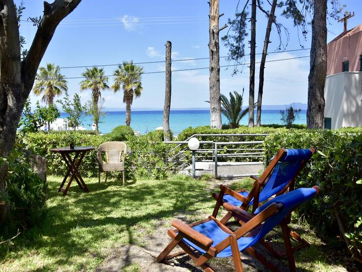 Location de vacances pour 10 personnes, avec vue ainsi que vue sur l’océan et balcon/terrasse dans Pefkochori